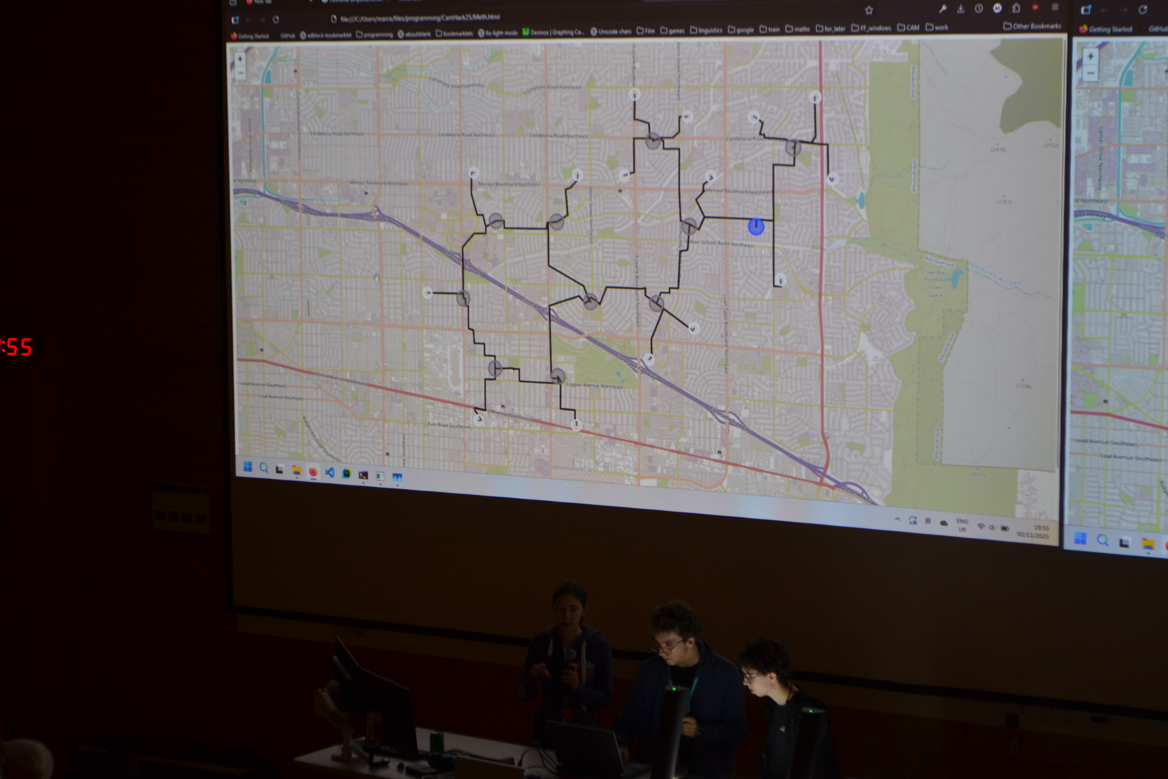 A project demonstration at CamHack